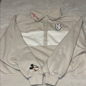Beige polo like Sweater